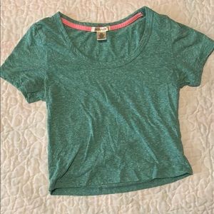 Green crop top